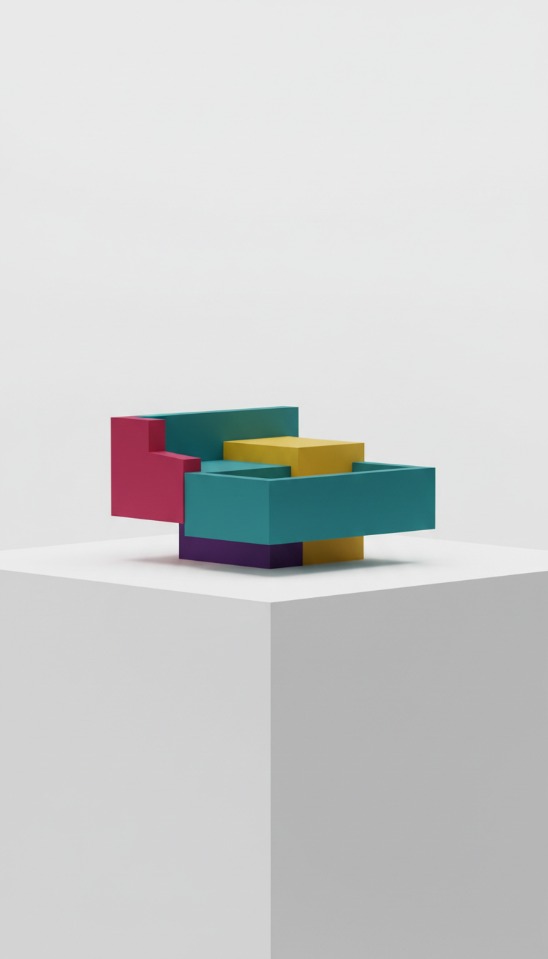 Geometric Accent Tray Turquoise Teal