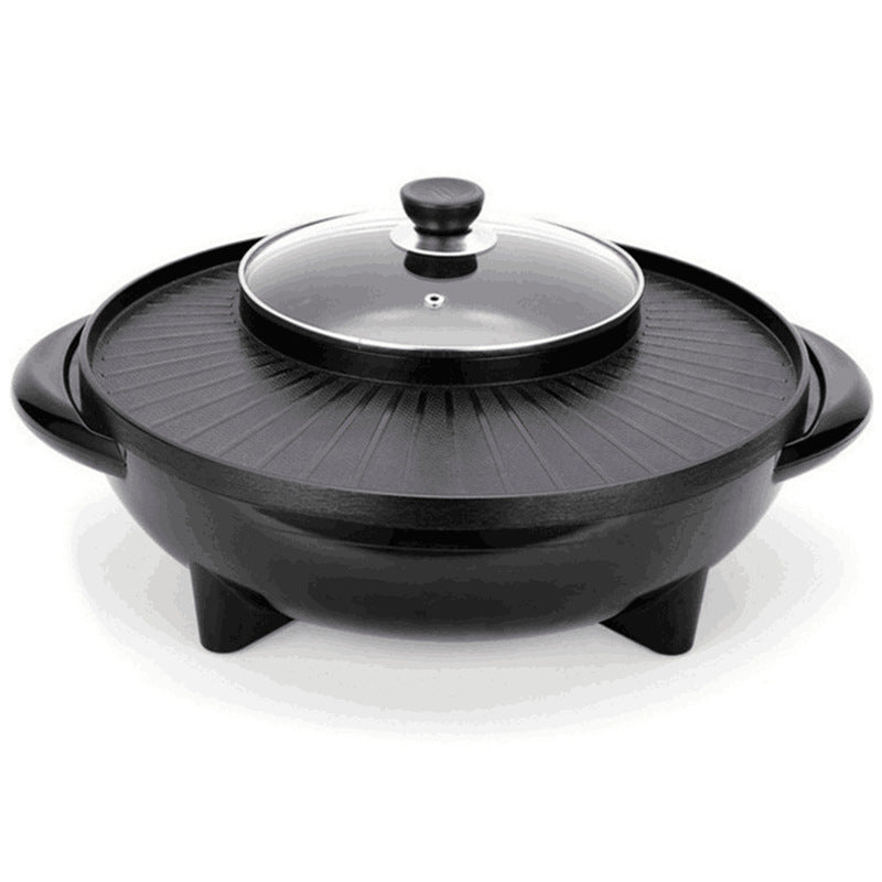 Korean Electric Hot Pot & Grill – 2-in-1 Non-Stick Cooker