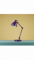 Brushed Metal Desk Lamp Royal Violet