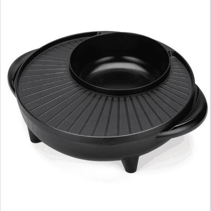 Korean Electric Hot Pot & Grill – 2-in-1 Non-Stick Cooker